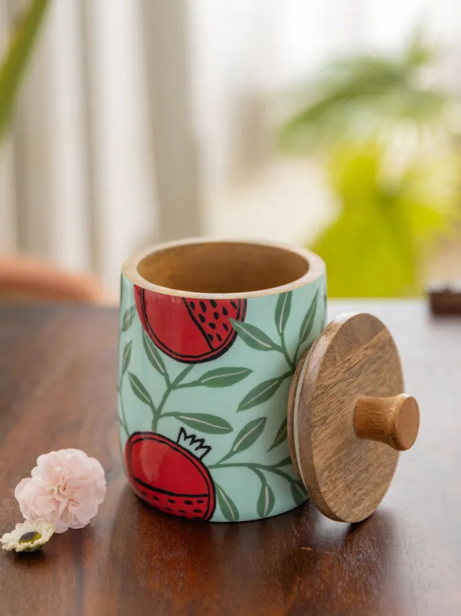 Brindavan Wooden Jar