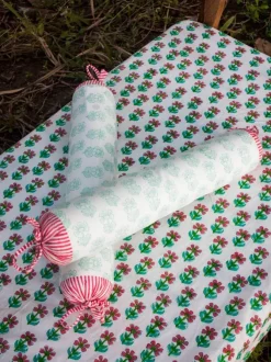 Butterfly Organic Cotton Infant Bolster Cover - Set of 2