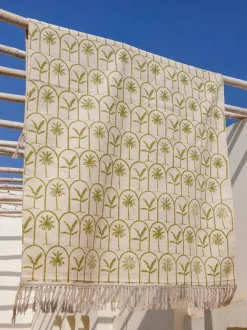 Camel Trail Cotton Dhurrie Rug