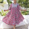 Candy Printed Cotton Maxi Dress