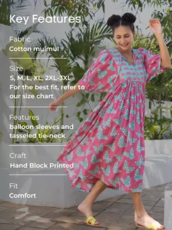 Candy Printed Cotton Maxi Dress