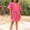 Carol Organic Cotton Block Printed Kaftan For Kids