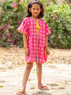 Carol Organic Cotton Block Printed Kaftan For Kids