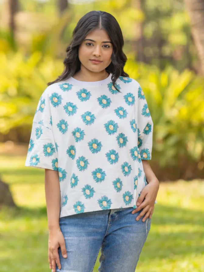Chakra Hand Block Printed T-shirt