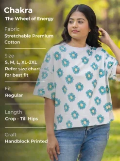Chakra Hand Block Printed T-shirt