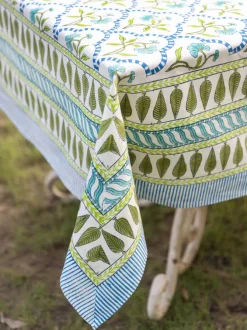 Chameli Block Printed Cotton Table Cover