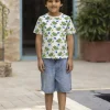 Champ Organic Cotton Block Printed T-shirt