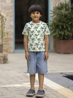 Champ Organic Cotton Block Printed T-shirt