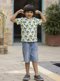 Champ Organic Cotton Block Printed T-shirt