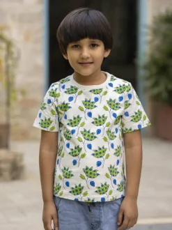 Champ Organic Cotton Block Printed T-shirt