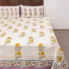 Champa Hand Block Printed Cotton Bed Sheet