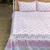 Champakali Block Printed Cotton Bedsheet