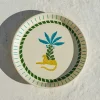 Cheetah Chase Ceramic Round Platter