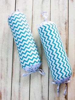 Chevron Organic Cotton Infant Bolster Cover - Set of 2