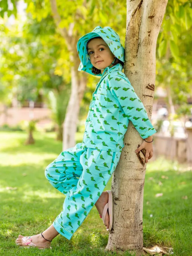 Chota Mithhu Block Printed Cotton Hat