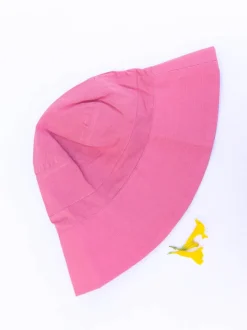 Coral Solid Pink Bucket Hat