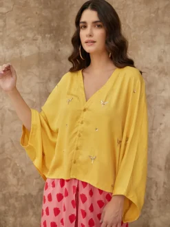 Crazy Eights Sequined Poncho Top