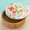 Dahlia Wooden Bowl