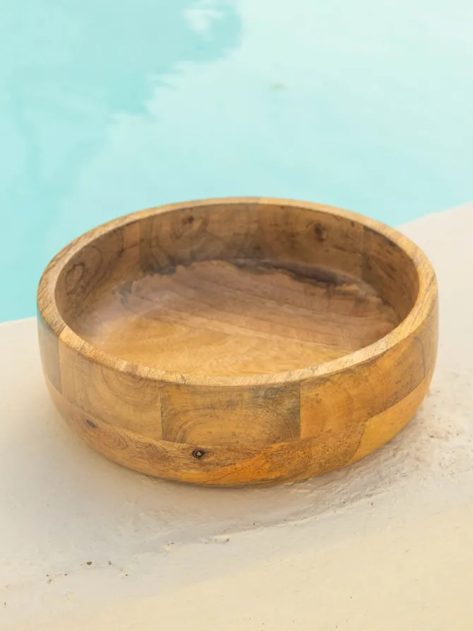 Dahlia Wooden Bowl