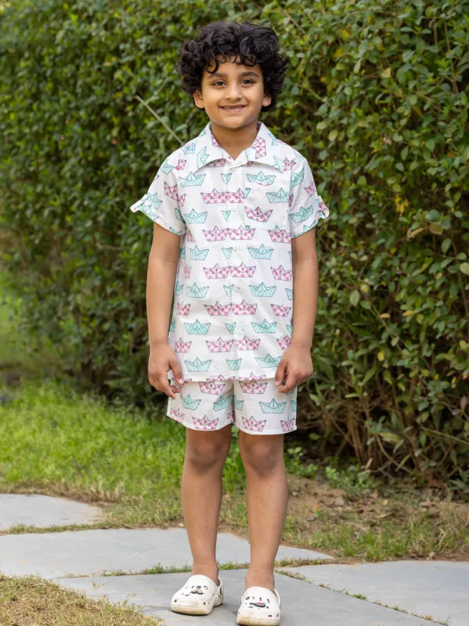 Diego Organic Cotton Block Printed Co-ord Set