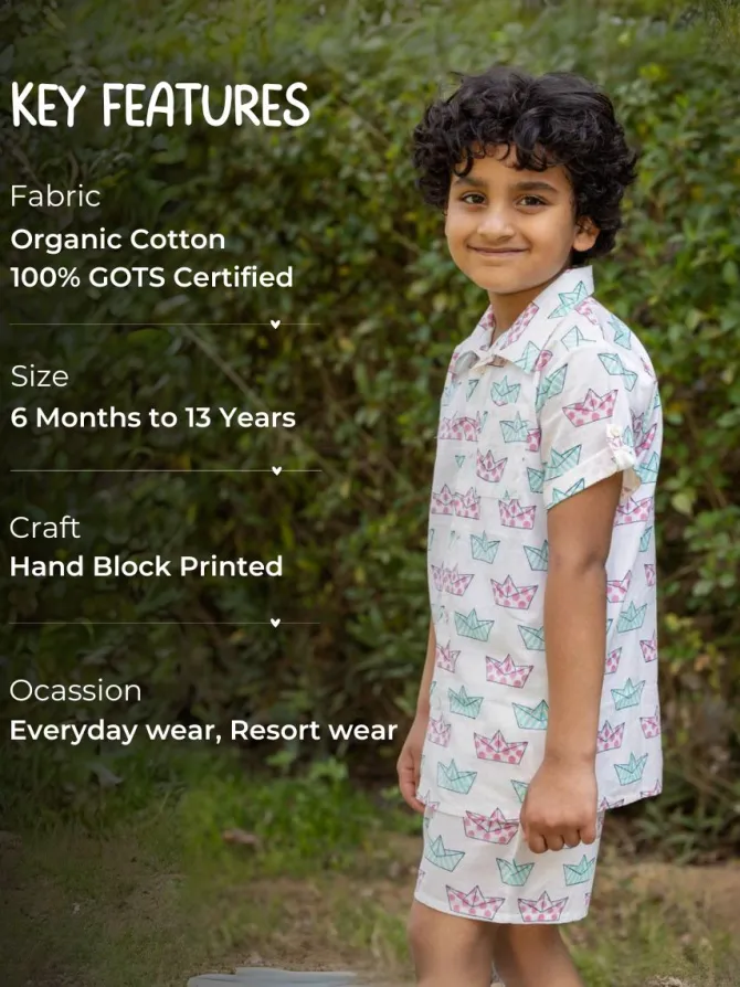 Diego Organic Cotton Block Printed Co-ord Set