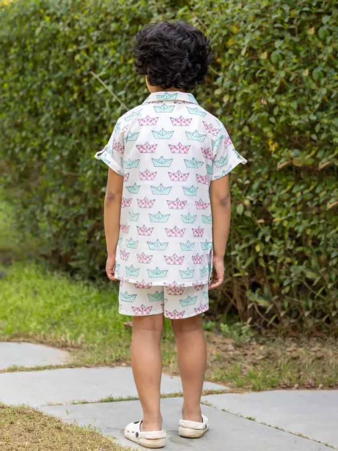 Diego Organic Cotton Block Printed Co-ord Set