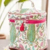 Dilbar Pine Cotton Travel Vanity Case