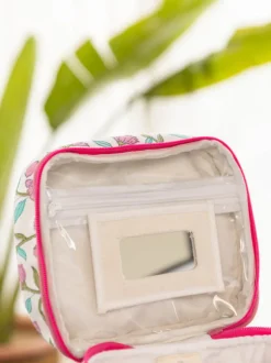 Dilbar Pine Cotton Travel Vanity Case