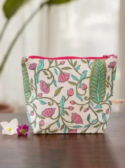 Dilbar Pine Cotton Travel Pouch