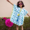 Dino Organic Cotton Block Printed Kaftan for Kids