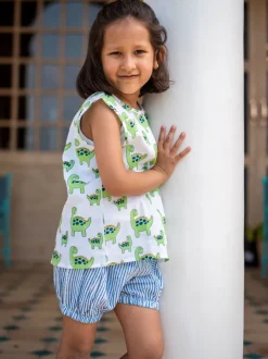 Dino Organic Cotton Top & Shorts Set