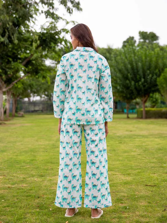 Dino Soft Cotton Pyjama Set