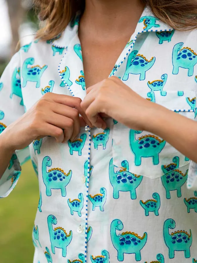 Dino Soft Cotton Pyjama Set