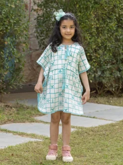 Dora Organic Cotton Block Printed Kaftan