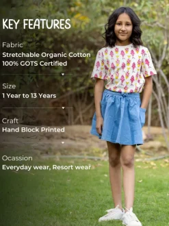 Dory Organic Cotton Block Printed T-shirt