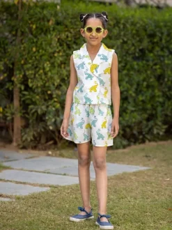 Drizzle Organic Cotton Top & Shorts Set
