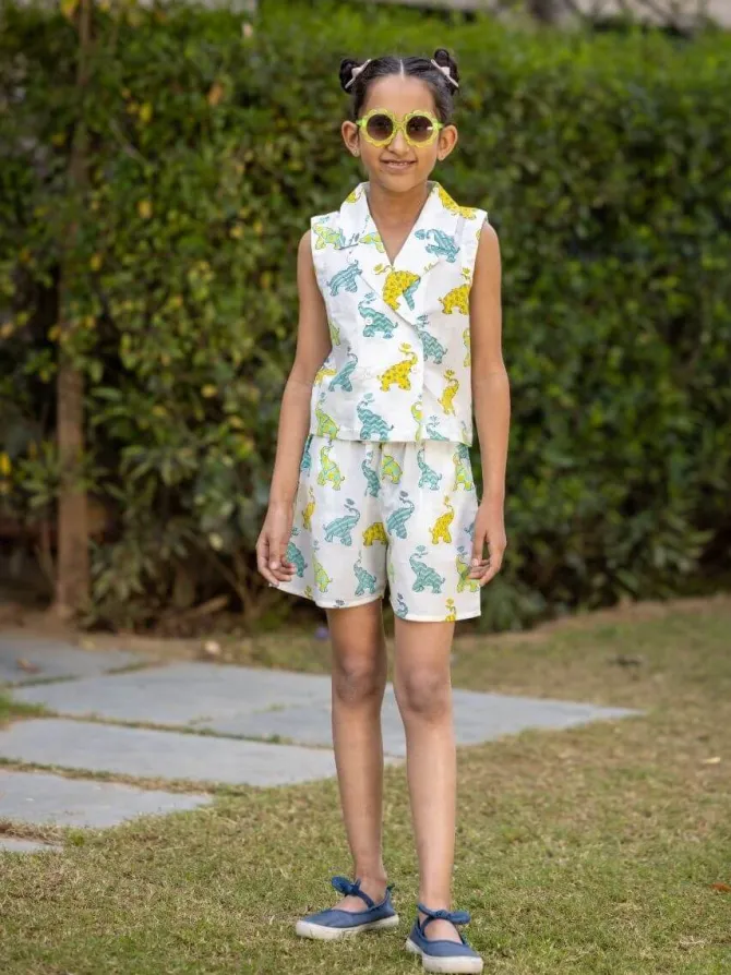 Drizzle Organic Cotton Top & Shorts Set