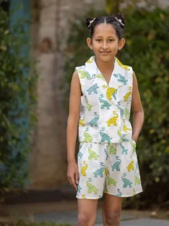 Drizzle Organic Cotton Top & Shorts Set