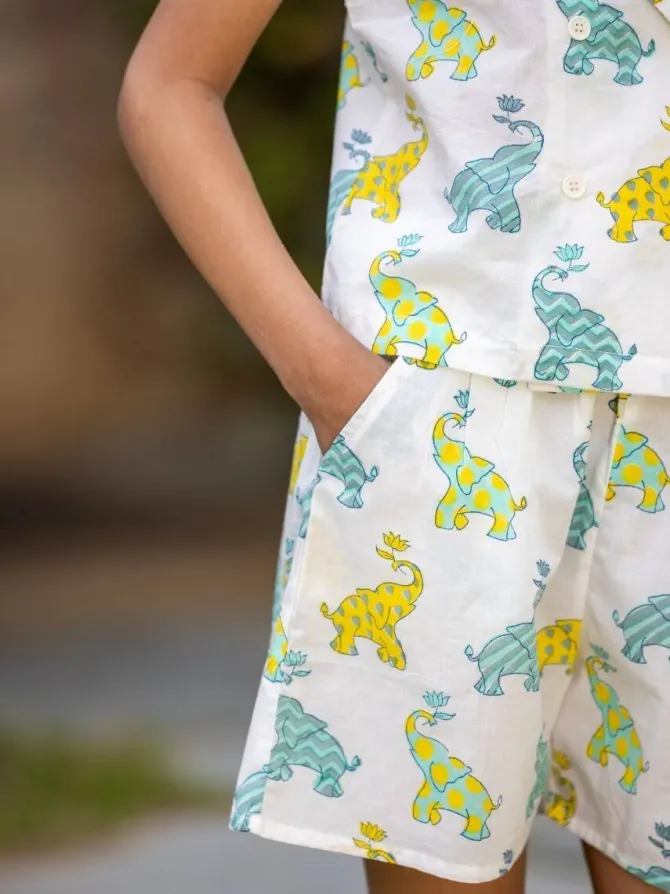 Drizzle Organic Cotton Top & Shorts Set