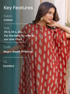 Eka Block Printed Cotton Shirt Dress