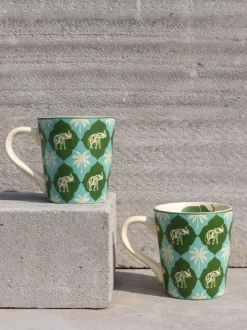 Elephant Stroll Ceramic Mug