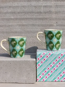 Elephant Stroll Ceramic Mug