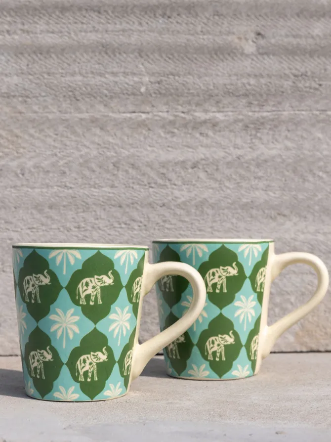 Elephant Stroll Ceramic Mug