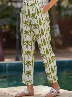 Emerald Block Printed Co-ord Set of 2