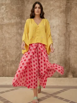Eve Poncho and Wrap Around Palazzo Set