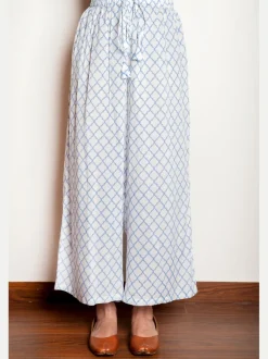 Falgun Cotton Rayon Hand Block Printed Long Kurta