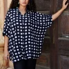 Fanaa Hand Printed Oversized Modal Shirt