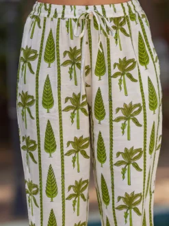 Fiore Green Folded Pants