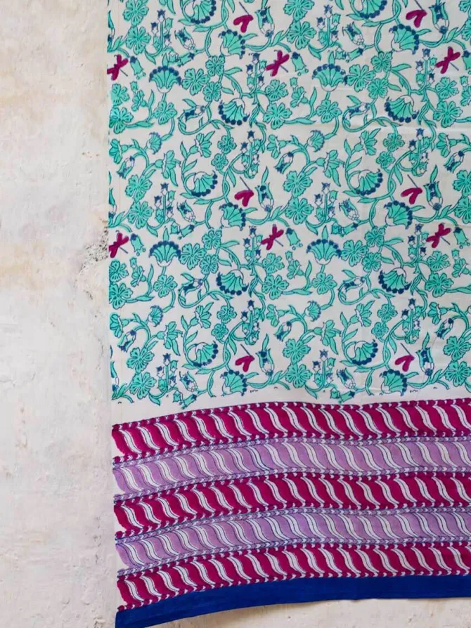 Firefly Block Printed Cotton Curtain