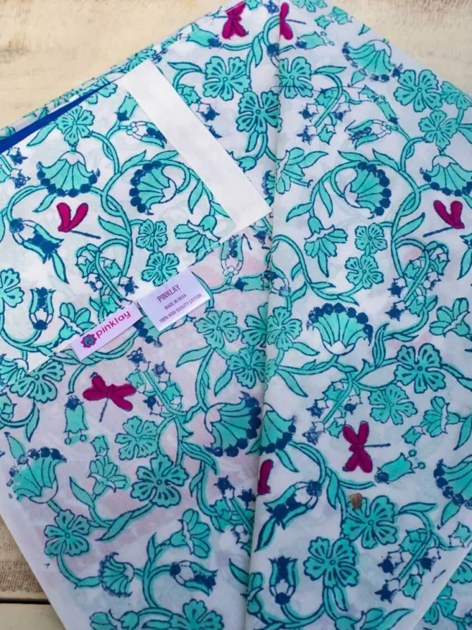Firefly Block Printed Cotton Curtain